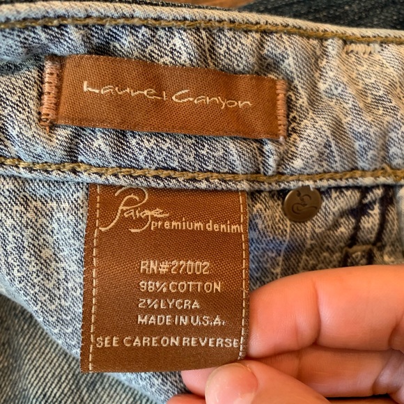 Paige Laurel Canyon Slim Bootcut Pocket Embroidery - Picture 6 of 8